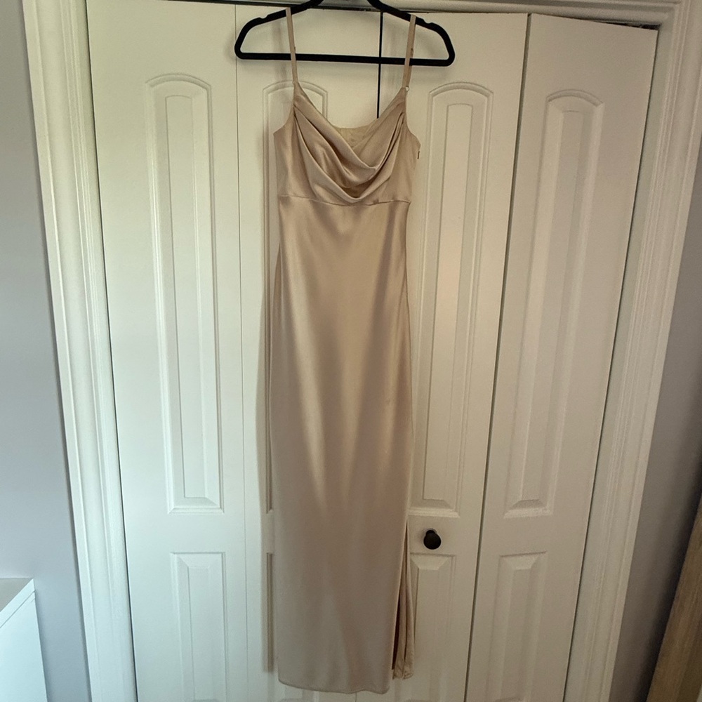 Revelry Cream Backless Dress